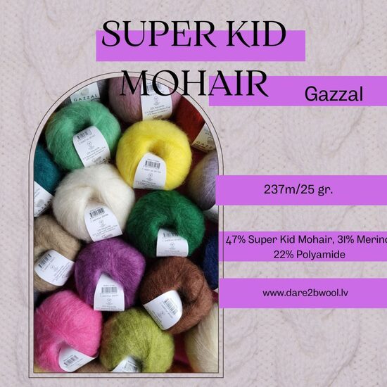 Super Kid Mohair 237m/25gr. Gazzal
