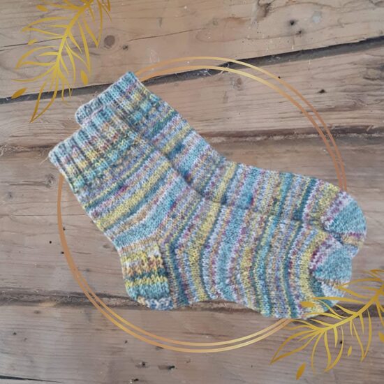 Носки в деревенском стиле, ручная вязка, длина стопы 27 см