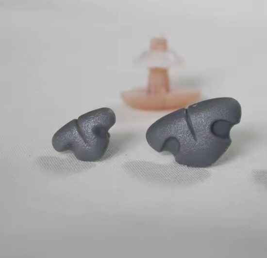 Plastmasas dzīvnieku rotaļlietu deguns, 1 gabals ar drošu stiprinājumu