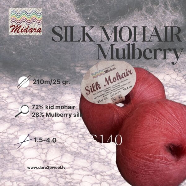 Silk Mohair Mulberry MIDARA