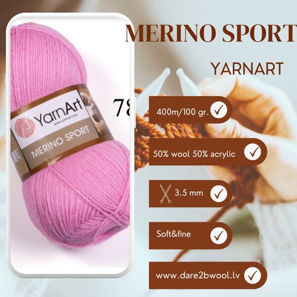 Merino Sport YARNART (vairs neražo)