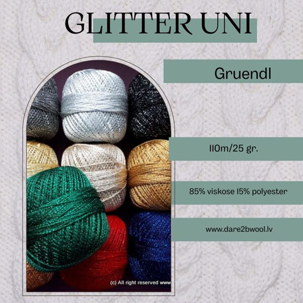Glitter Uni 25 gr. Gruendl