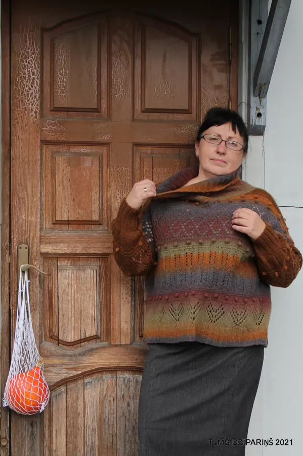 Džemperis -dundagas vienkārtīga dzija -2021. gada darbs